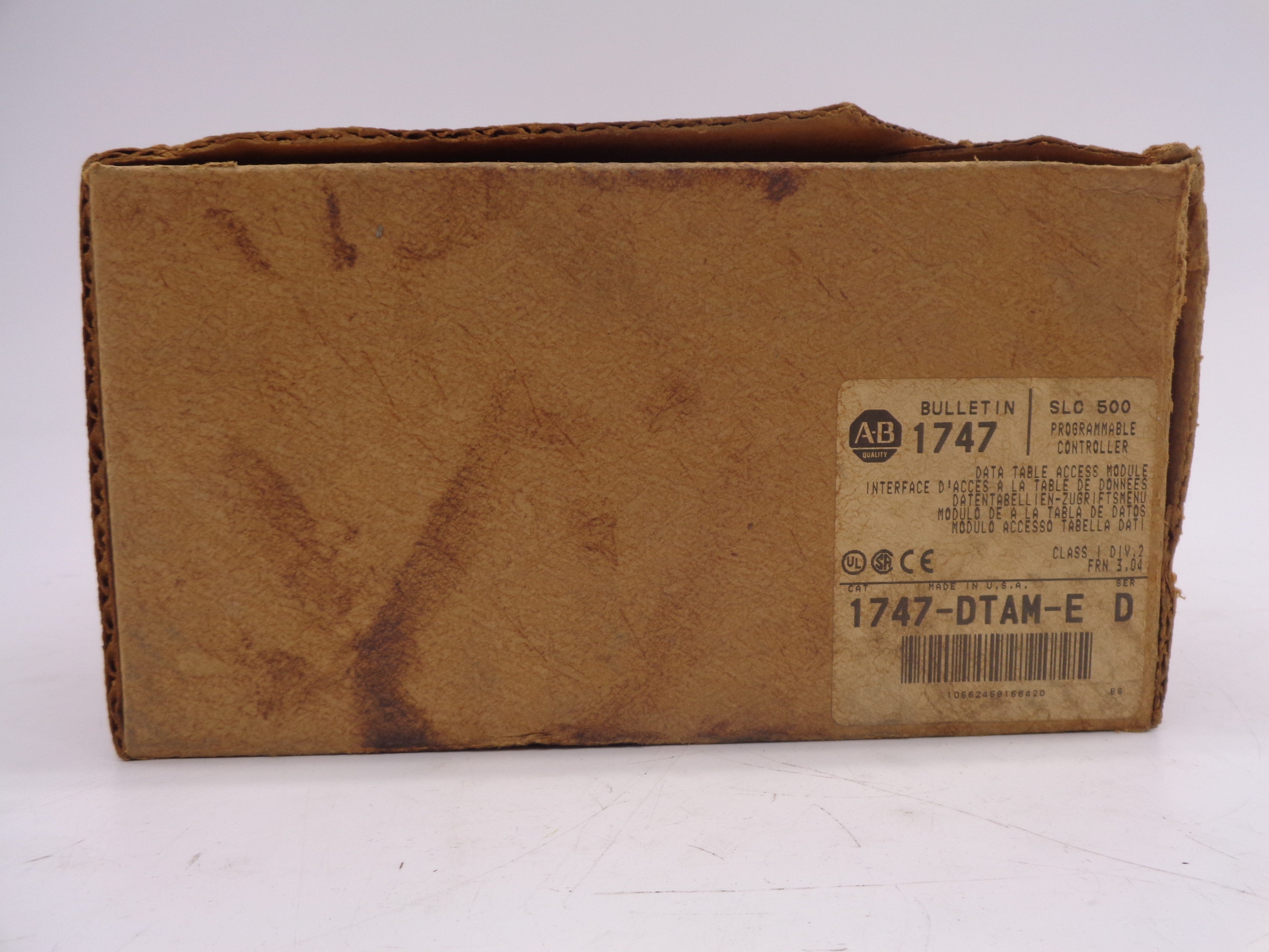 ALLEN BRADLEY 1747-DTAM-E SER. D F/W 3.04 NSMP