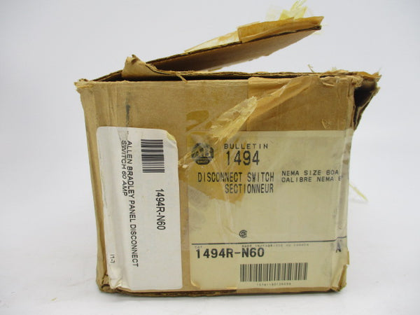 ALLEN BRADLEY 1494R-N60 SER. A 460V 60A (AS PICTURED) (BR/WH) NSMP