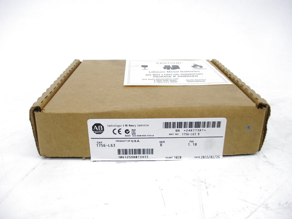 ALLEN BRADLEY 1756-L63 SER. B F/W 1.10 NSMP