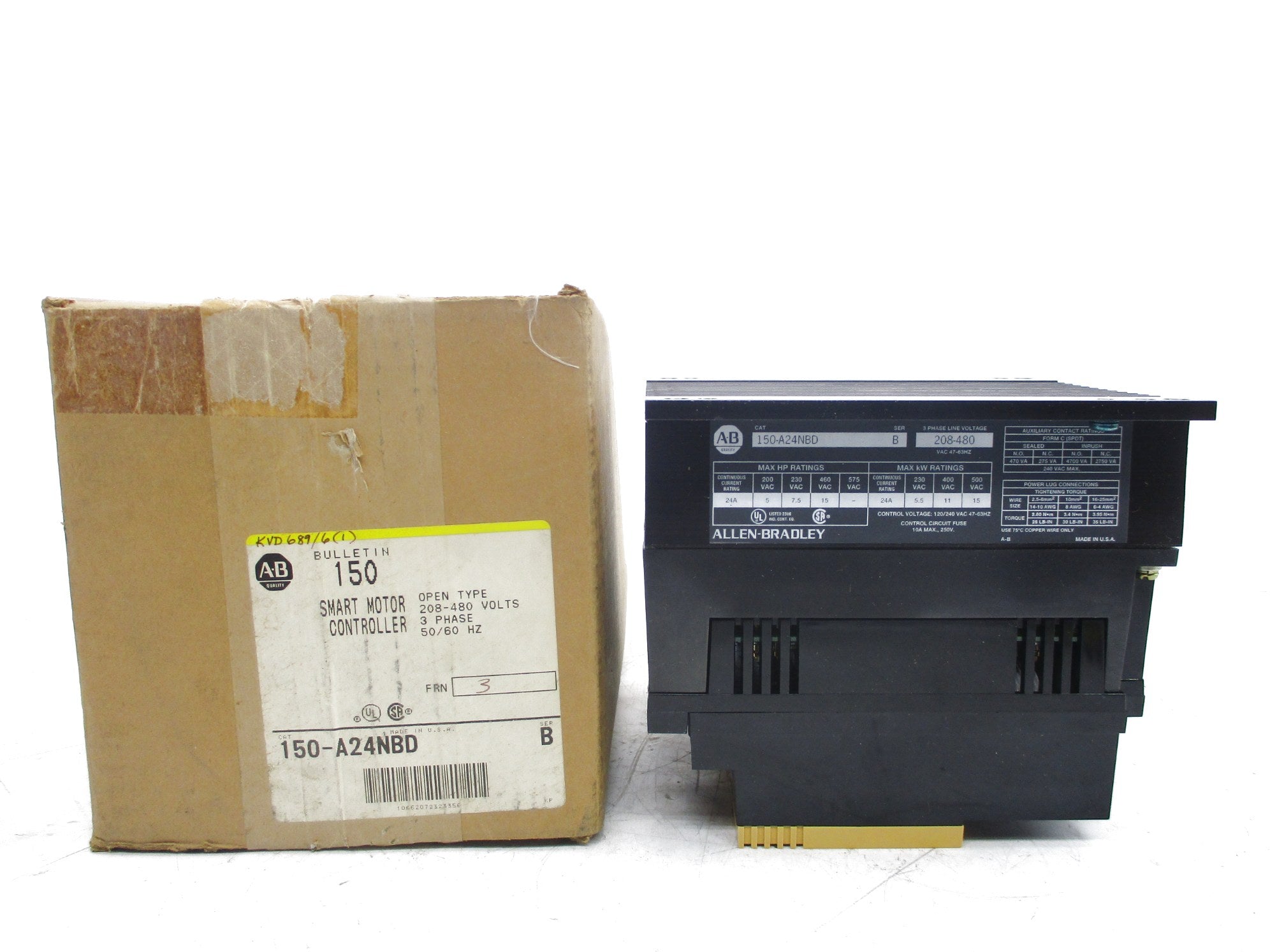 ALLEN BRADLEY 150-A24NBD SER. B (BR/YL) NSMP