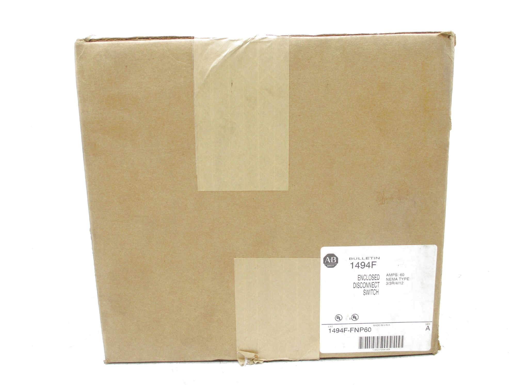 ALLEN BRADLEY 1494F-FNP60 SER. A (BR/WH) NSFS