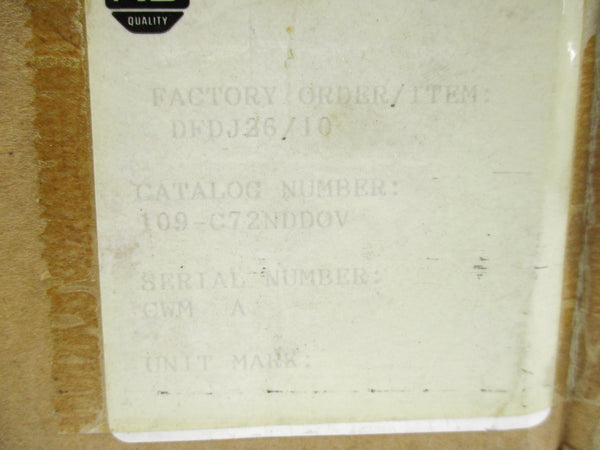 ALLEN BRADLEY 109C72NDDOV 120V (BR/YL) NSMP