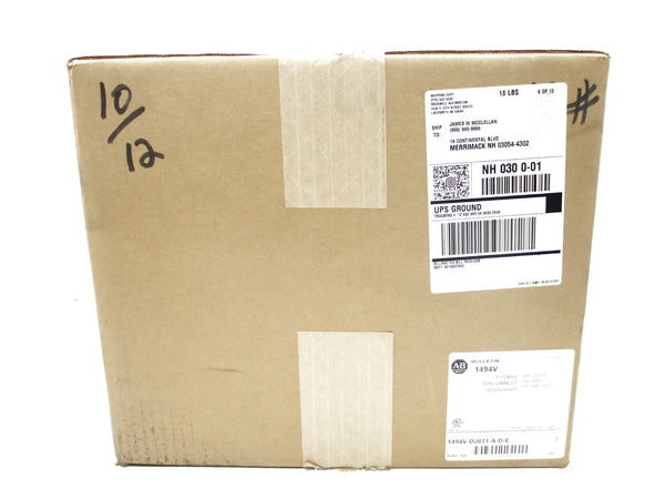ALLEN BRADLEY 1494V-DJ611-A-D-E SER. 3 (BR/WH) NSFS