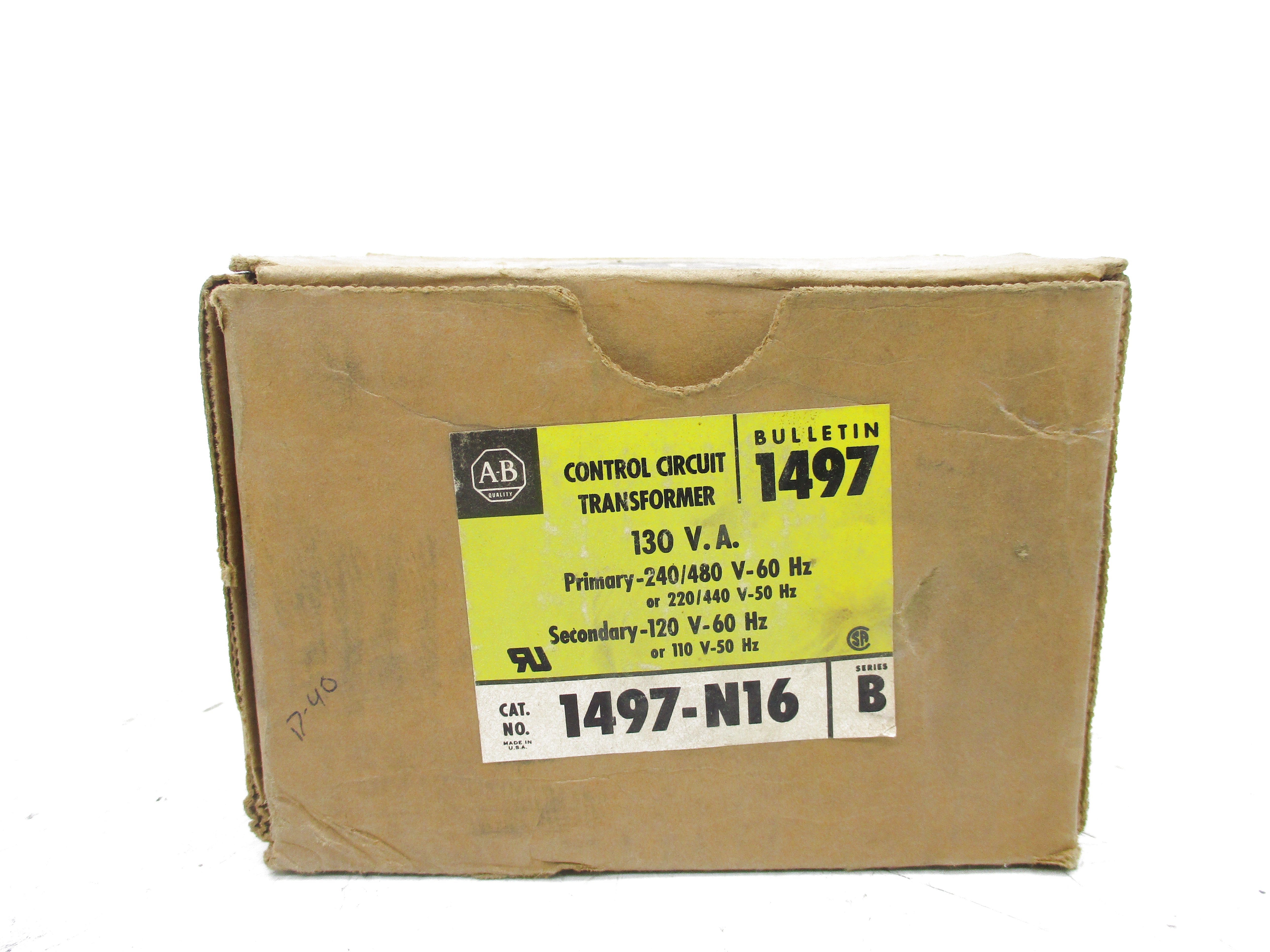 ALLEN BRADLEY 1497-N16 SER. B 240/480V (BR/YL) NSMP