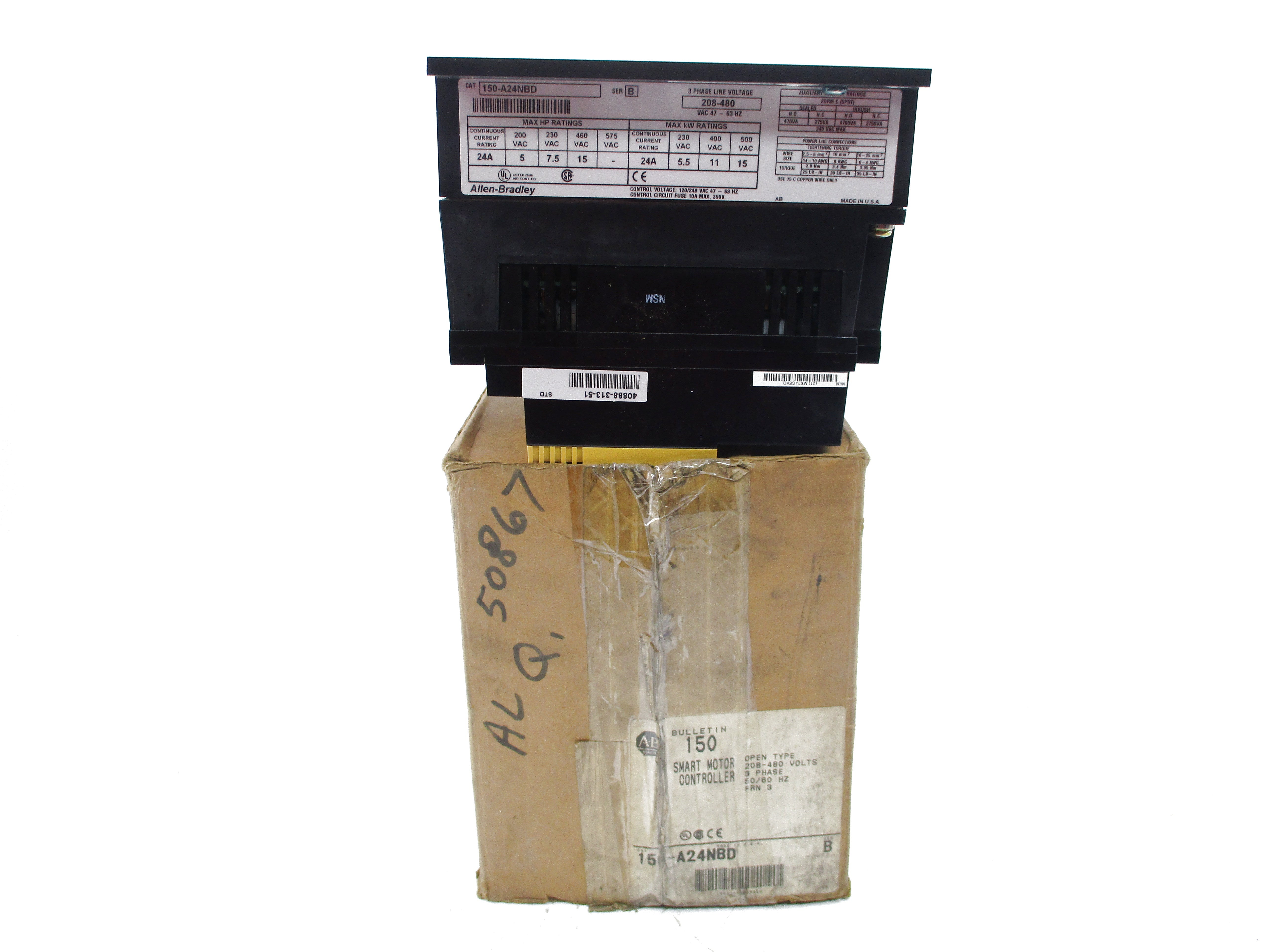 ALLEN BRADLEY 150-A24NBD SER. B (BR/WH) NSMP