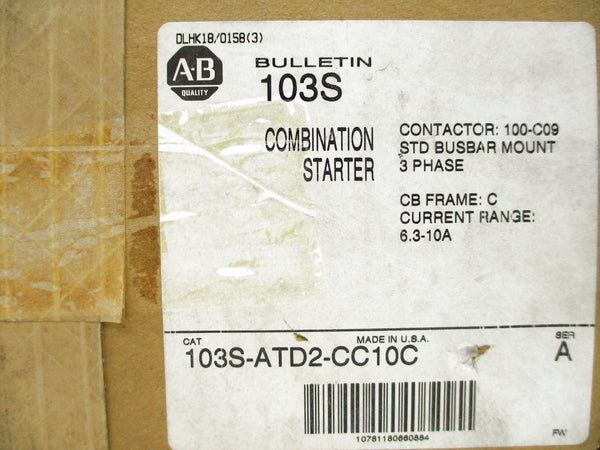 ALLEN BRADLEY 103S-ATD2-CC10C SER. A (BR/WH) NSFS