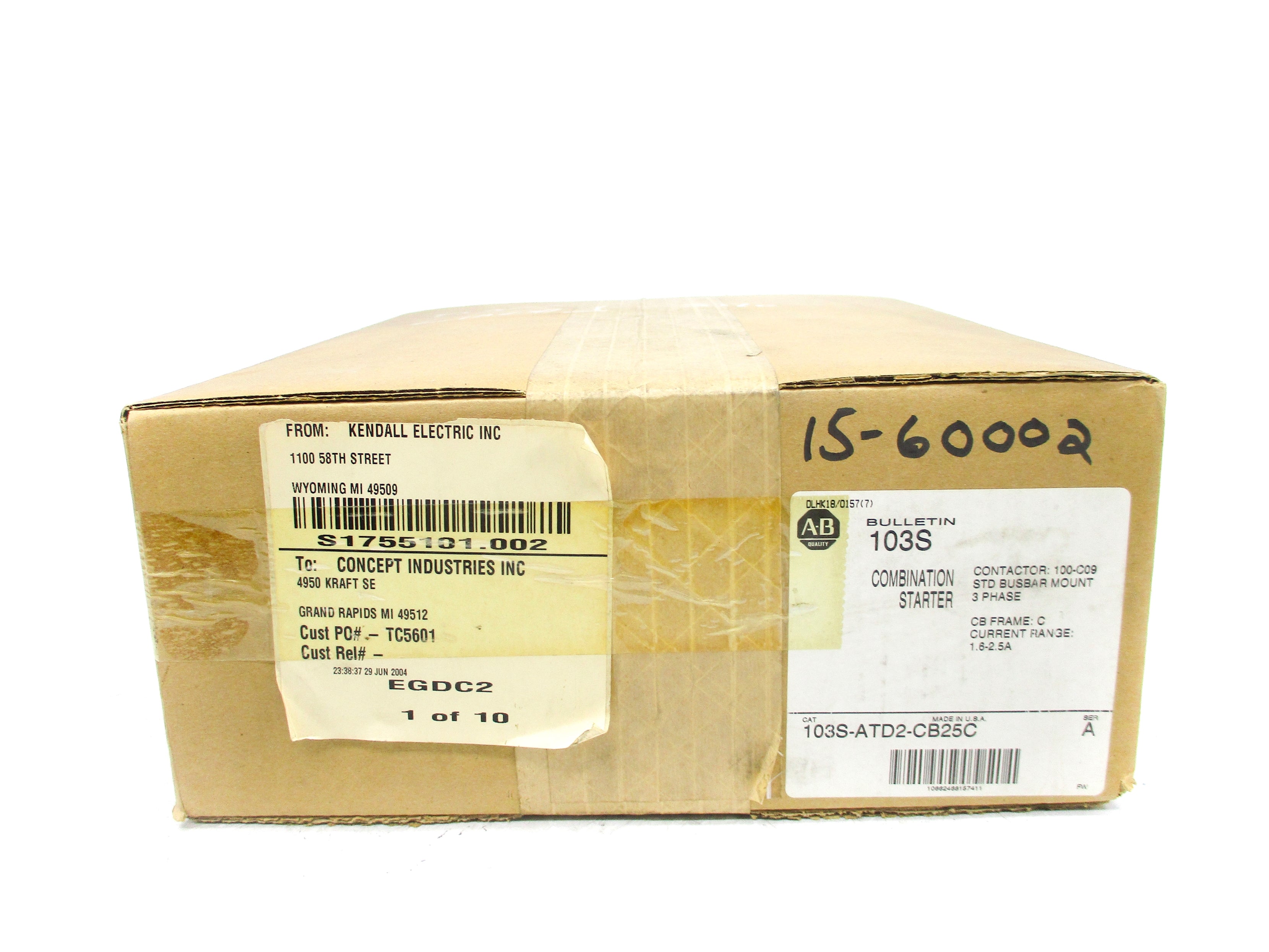ALLEN BRADLEY 103S-ATD2-CB25C SER. A (BR/WH) NSFS