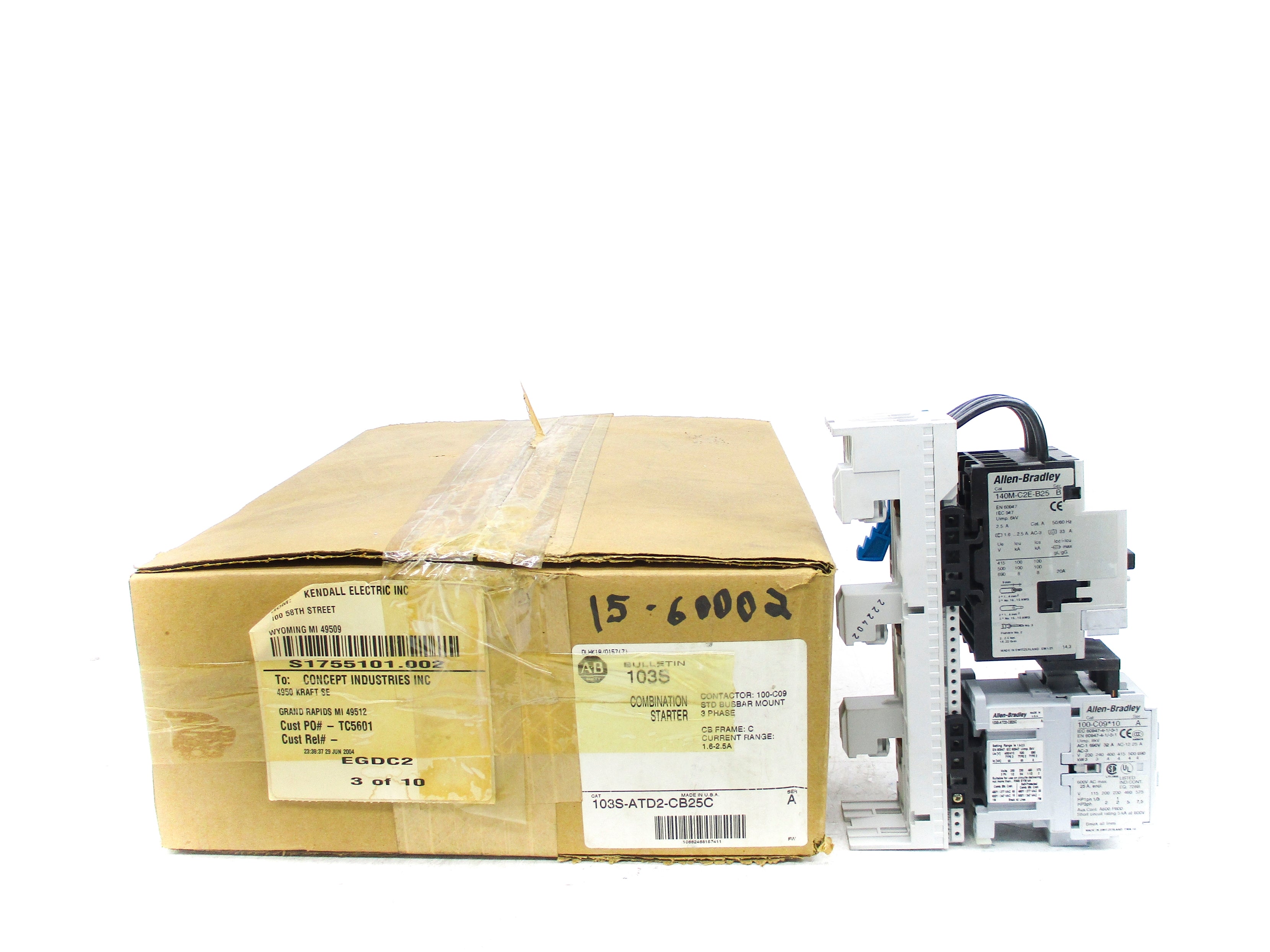 ALLEN BRADLEY 103S-ATD2-CB25C SER. A (BR/WH) NSMP