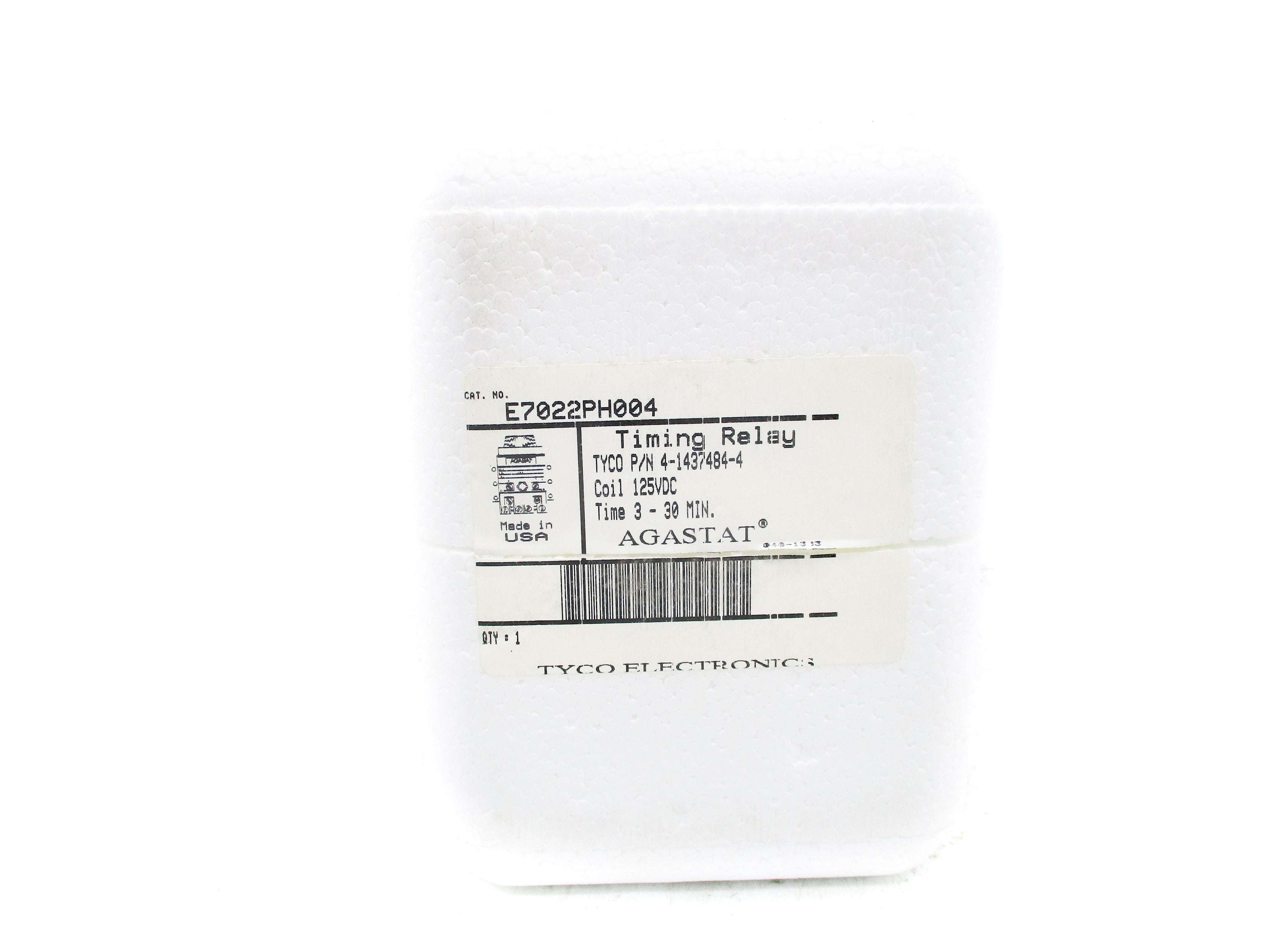 AGASTAT E7022PH004 125VDC 3-30MIN NSMP