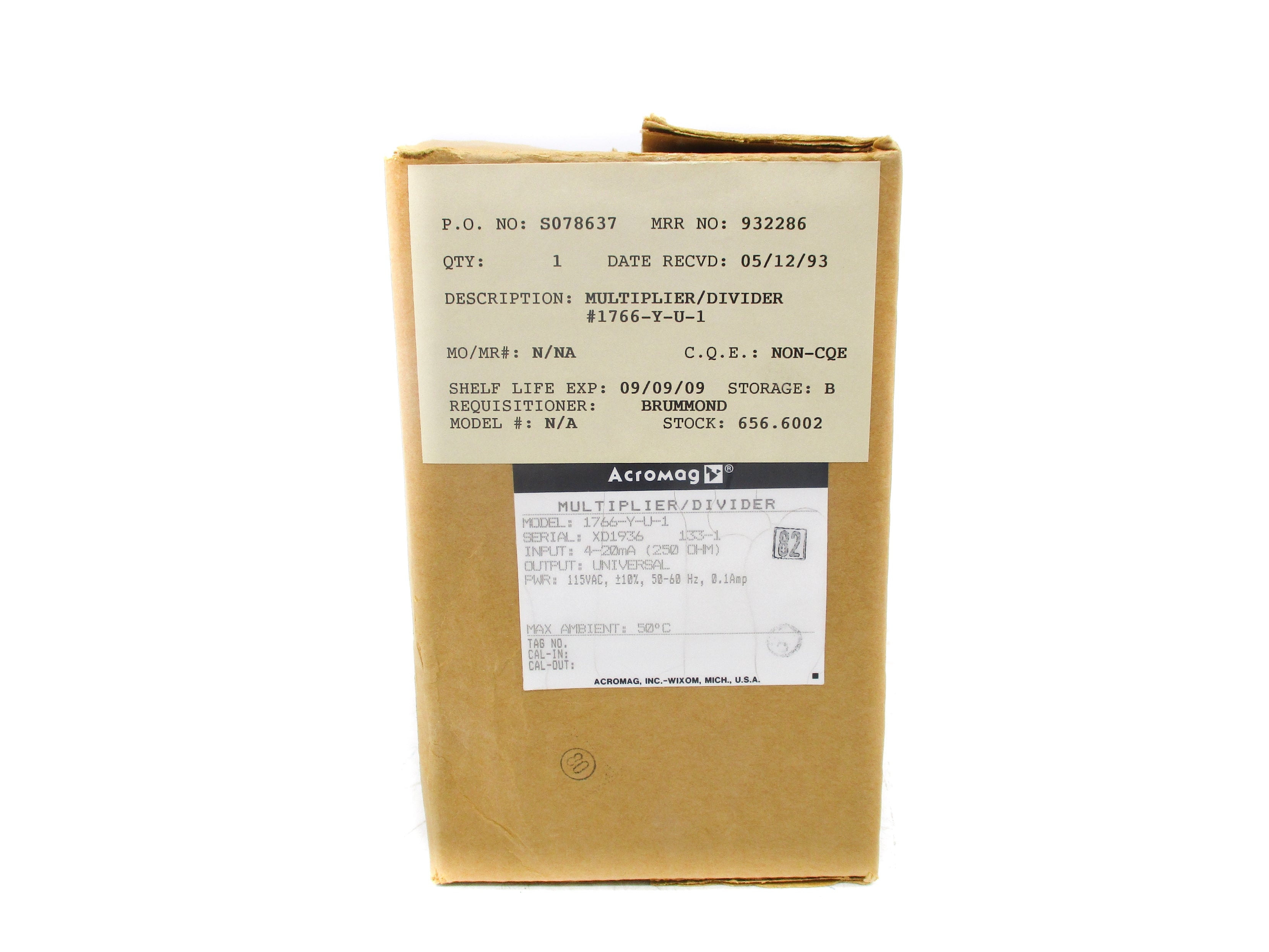 ACROMAG 1766-Y-U-1 NSMP