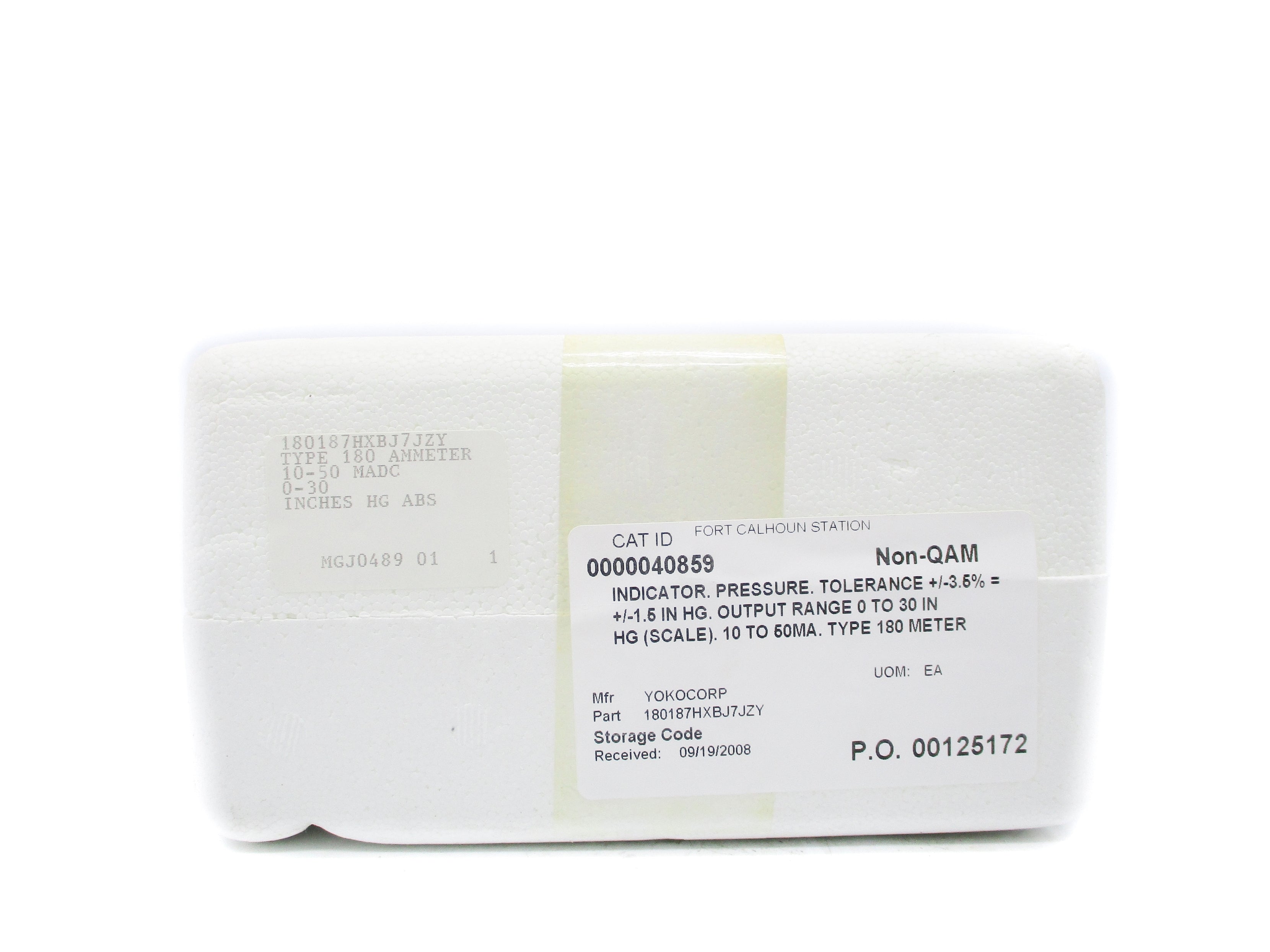 YOKOGAWA 180187HXBJ7JZY 0-30IN NSMP