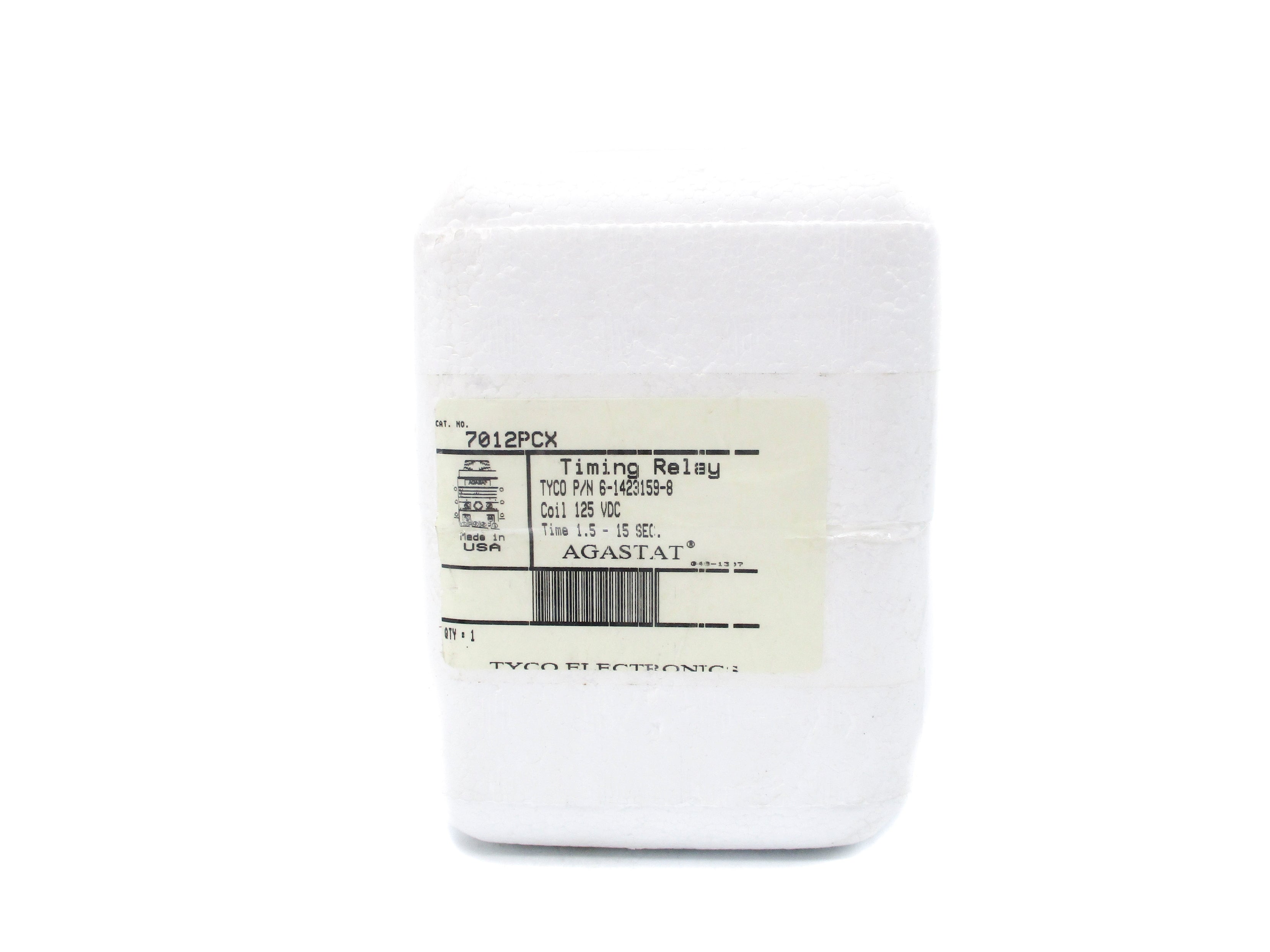 AGASTAT 7012PCX 125VDC 1.5-15S NSMP