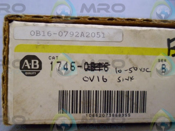 ALLEN BRADLEY 1746-OV16 SER. B  NSMP