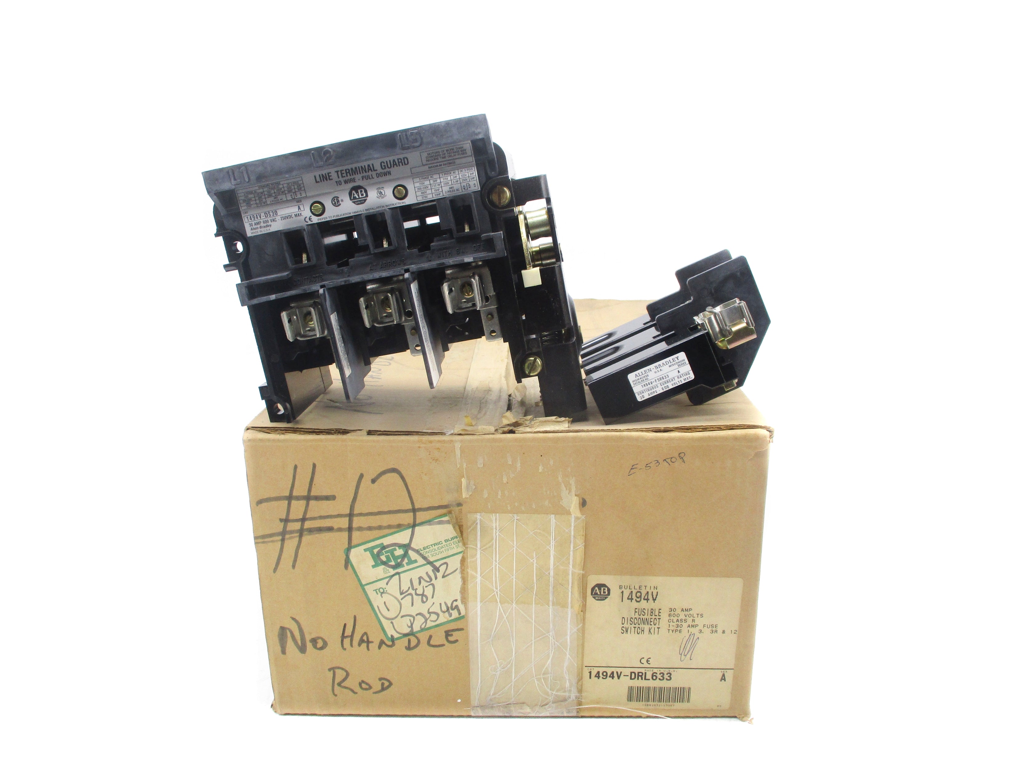 ALLEN BRADLEY 1494V-DRL633 SER. A (AS PICTURED)  (BR/WH) NSMP
