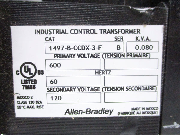 ALLEN BRADLEY 1497-B-CCDX-3-F SER. B NSNP