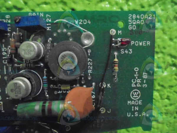 WESTINGHOUSE 2840A215QAO PC BOARD  UNMP