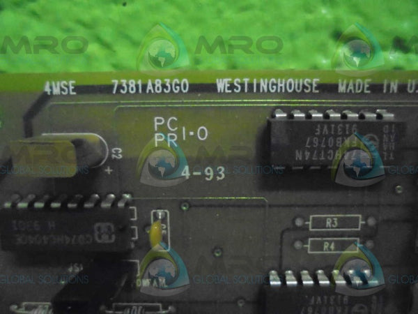 WESTINGHOUSE 7381A83 PC BOARD  UNMP