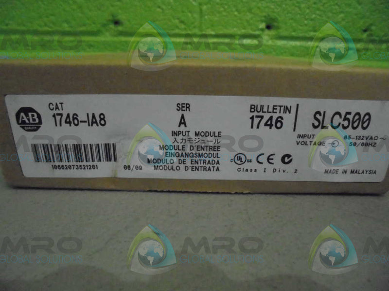 ALLEN BRADLEY 1746-IA8 SER. A DATE: 2009  NSFS