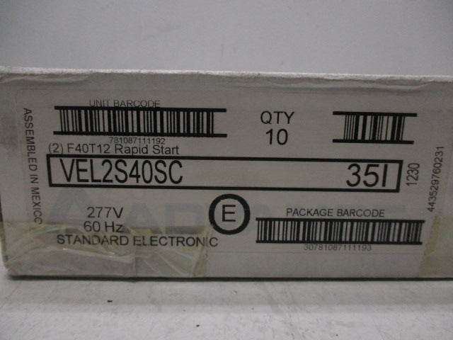 ADVANCE VEL-2S40-SC (QTY 10) NSMP