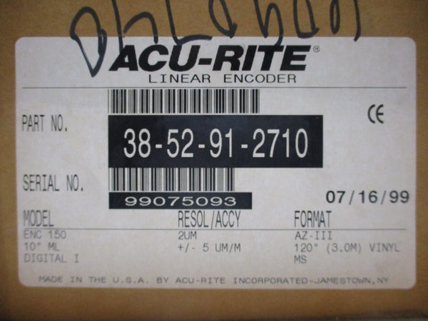 ACU-RITE 38-52-91-2710 NSNP