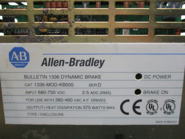 ALLEN BRADLEY 1336-MOD-KB005 SER. D 680-750VDC UNMP