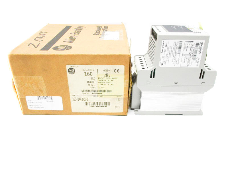 ALLEN BRADLEY 160-BA03NSF1 SER. C 380/460V 2.8A F/W 7.06 NSMP