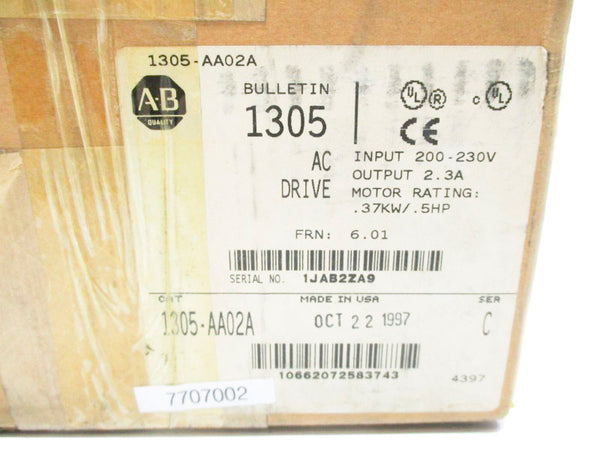 ALLEN BRADLEY 1305-AA02A SER. C F/W 6.01 NSMP