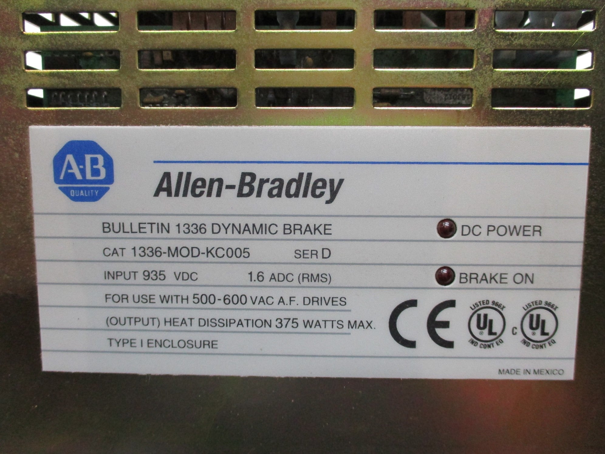 ALLEN BRADLEY 1336-MOD-KC005 SER. D NSNP