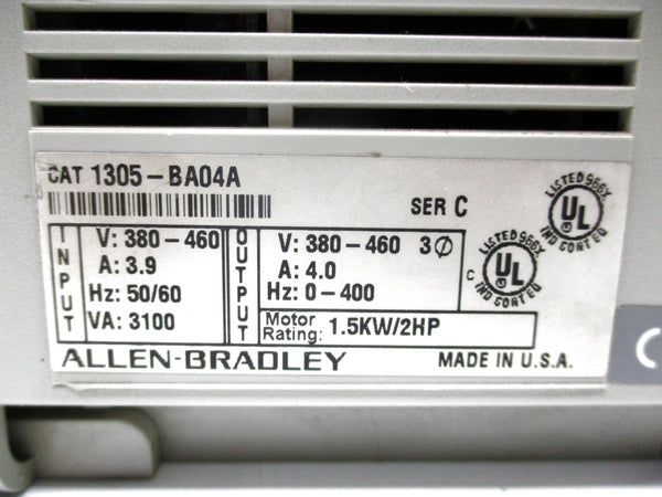 ALLEN BRADLEY 1305-BA04A SER. C UNMP