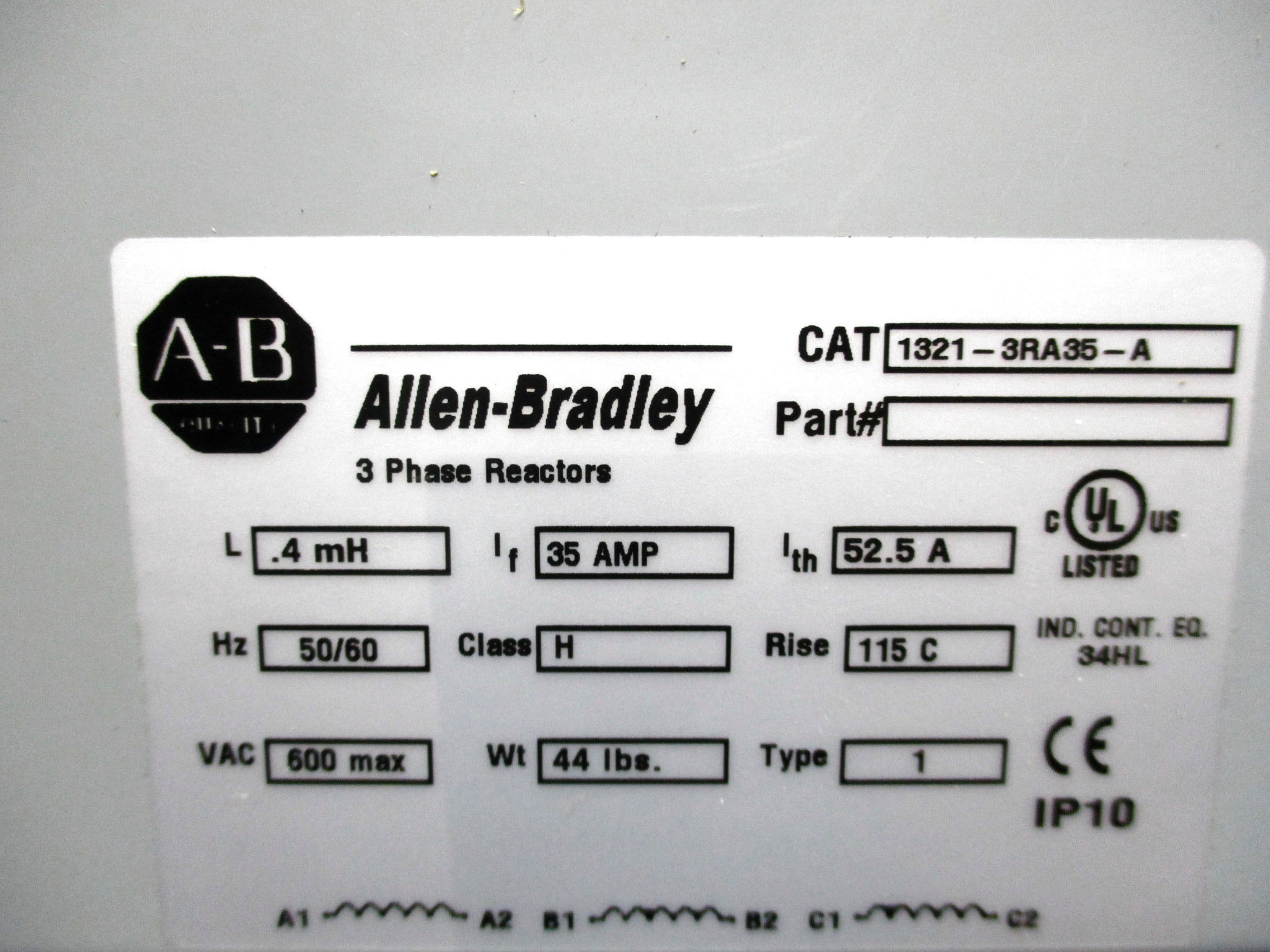ALLEN BRADLEY 1321-3RA35-A SER. A NSMP