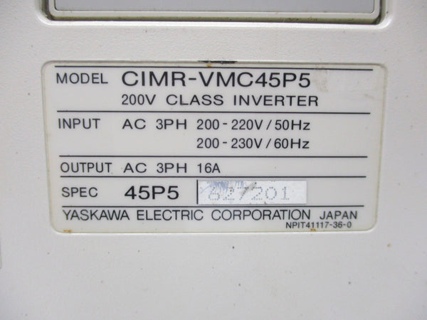 YASKAWA CIMR-VMC45P5 UNMP