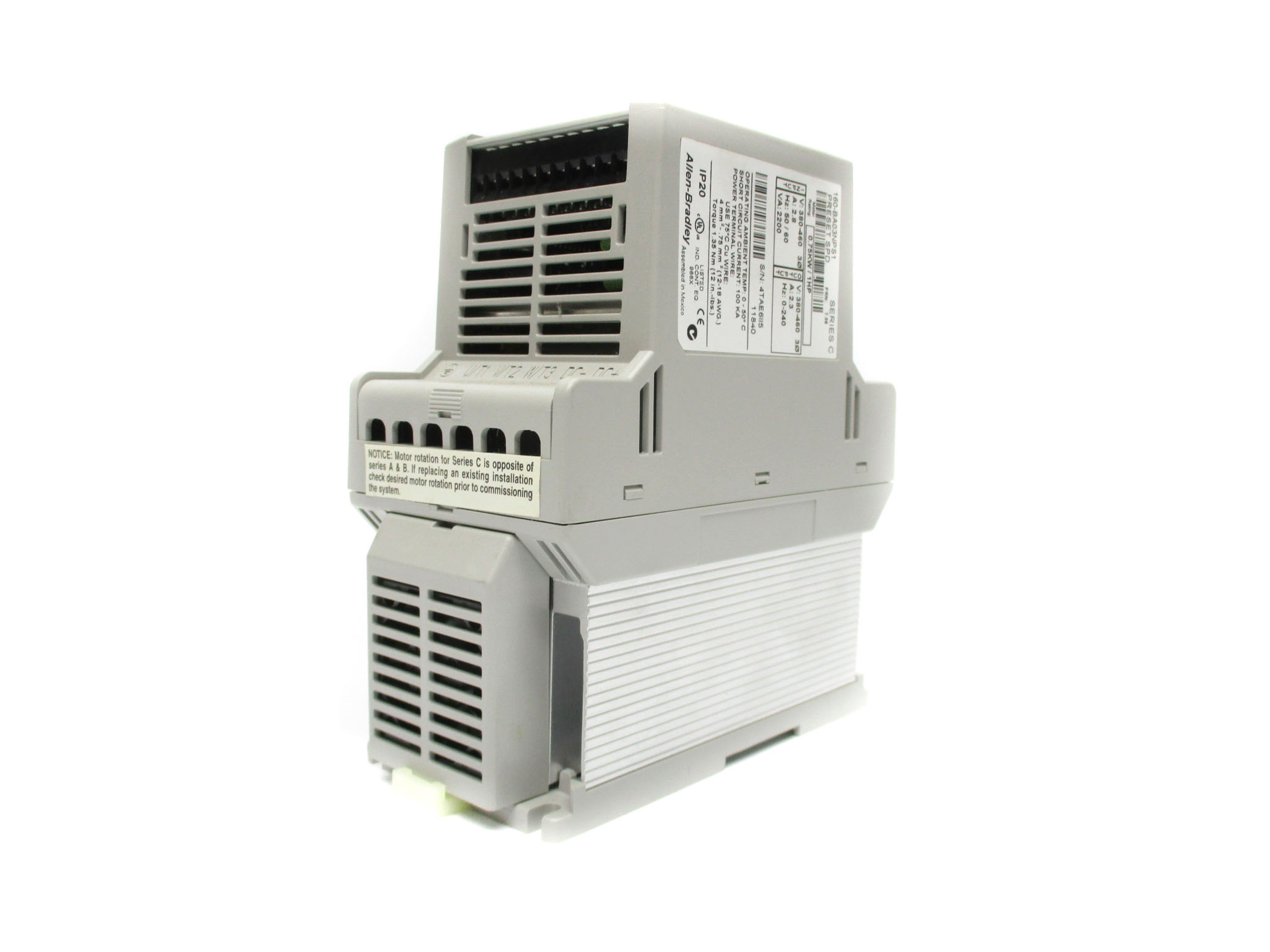 ALLEN BRADLEY 160-BA03NPS1 SER. C F/W 7.06 NSNP