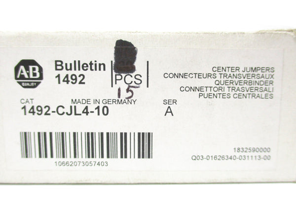 ALLEN BRADLEY 1492-CJL4-10 SER. A (PKG OF 15) (WH) NSMP