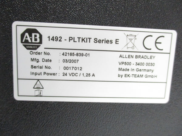 ALLEN BRADLEY 1492-PLTKIT SER. E UNMP