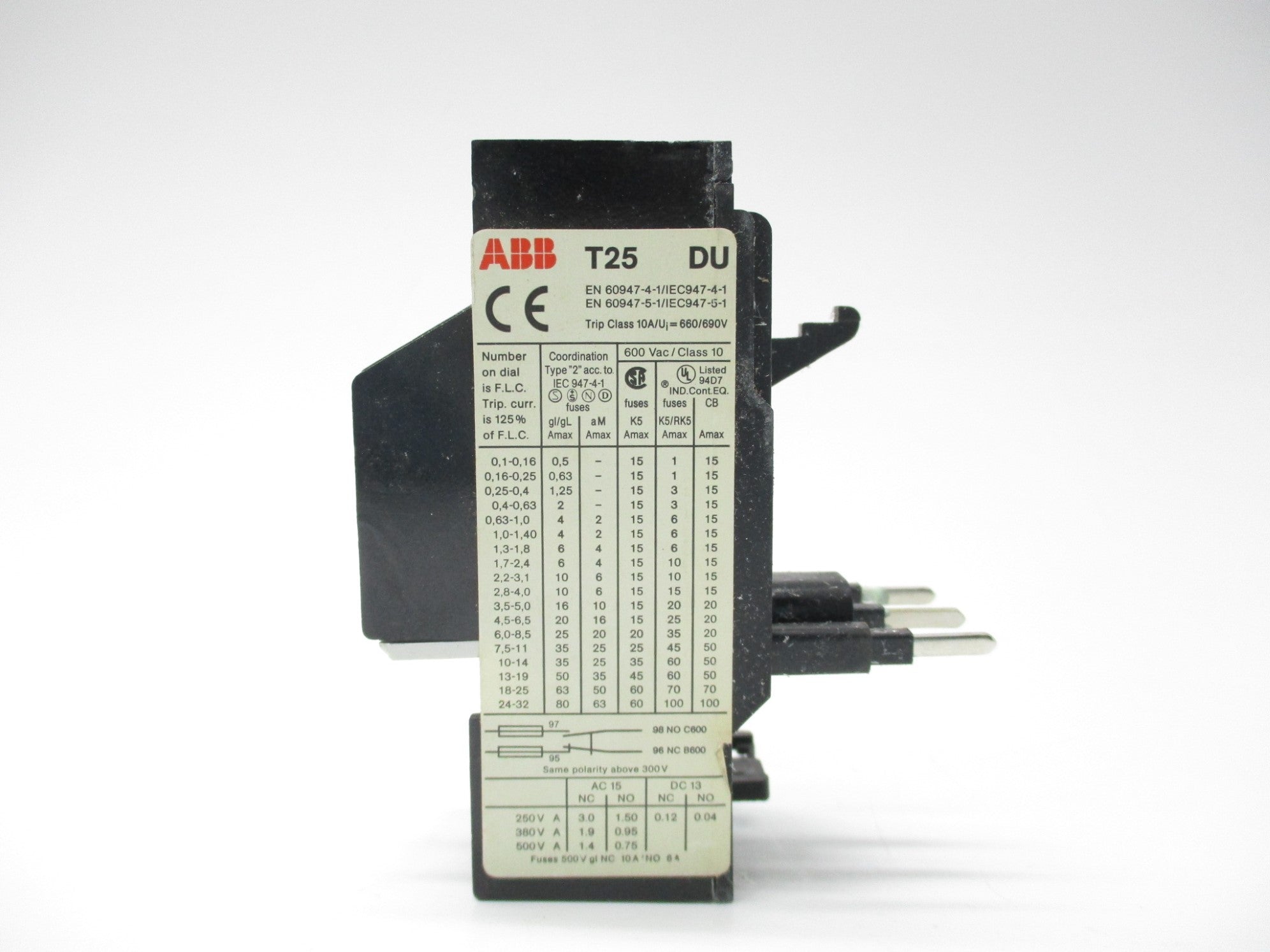 ABB T25DU-3.1 GJZ2521201R0031 2.2-3.1A NSMP