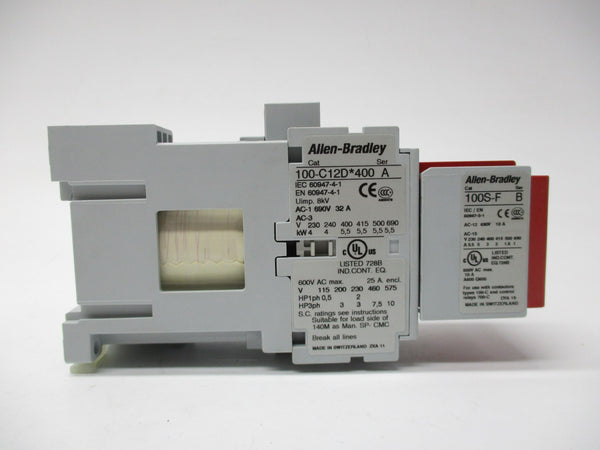 ALLEN BRADLEY 100S-C12DJ404C SER. A 24VDC (BR/WH) NSMP