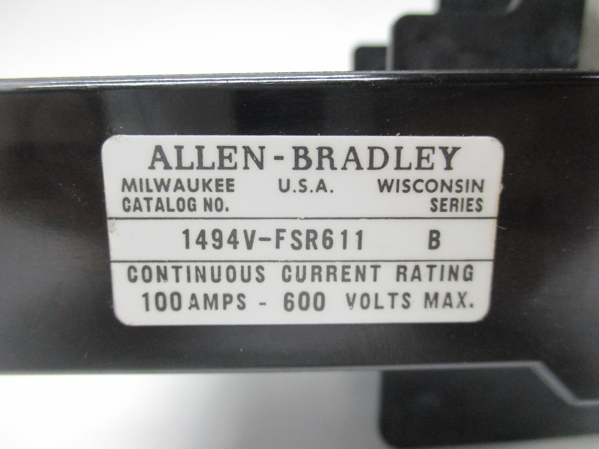 ALLEN BRADLEY 1494V-FSR611 SER. B NSNP