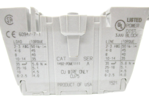 ALLEN BRADLEY 1492-PDME1111 SER. A NSNP