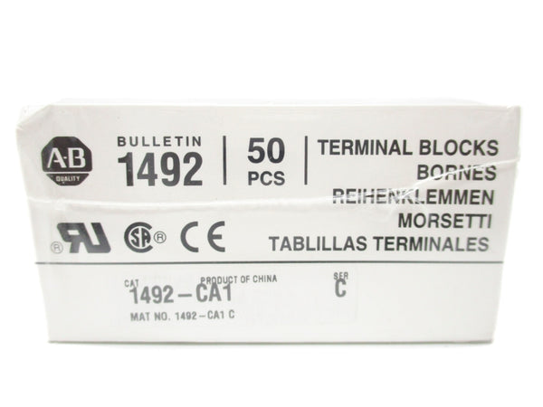 ALLEN BRADLEY 1492-CA1 SER. C (PKG OF 50) (WH) NSFS