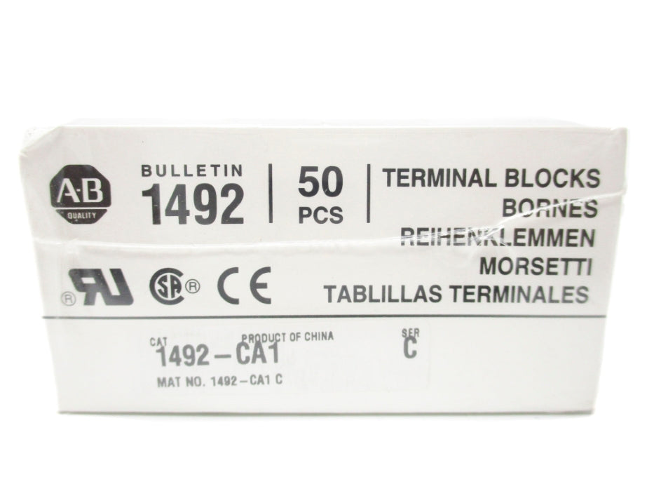 ALLEN BRADLEY 1492-CA1 SER. C (PKG OF 50) (WH) NSFS