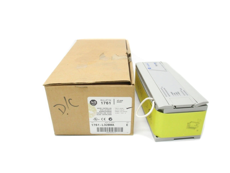 ALLEN BRADLEY 1761-L32BWA SER. E 24VDC NSMP