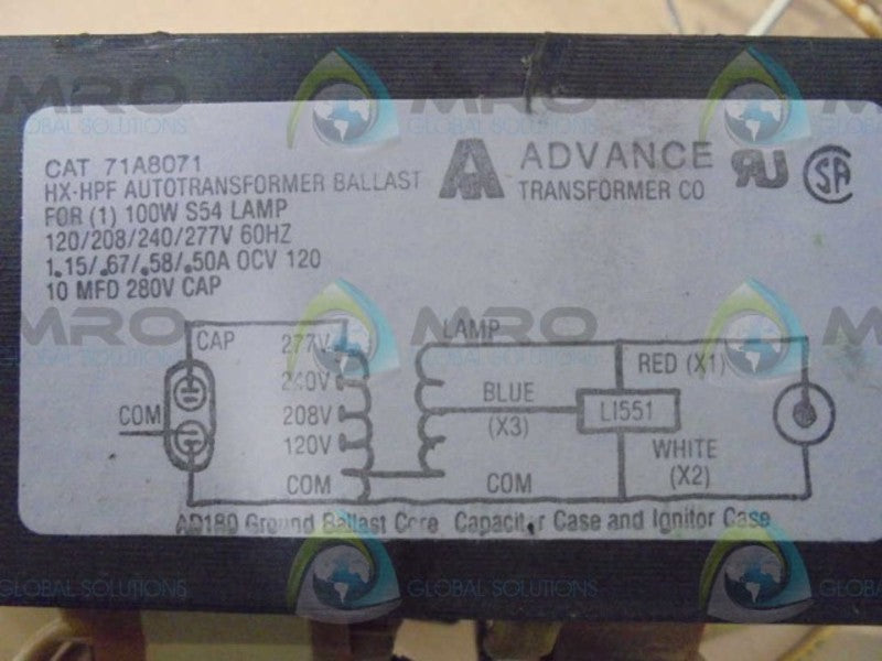 ADVANCE  71A8071-001 NSMP