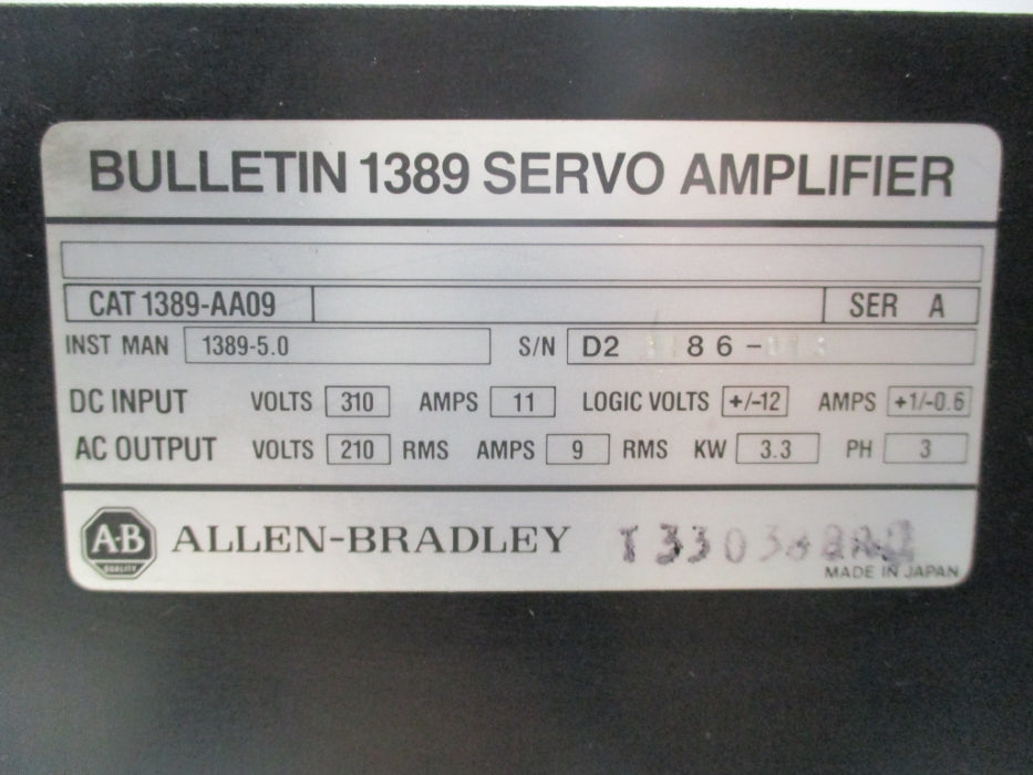 ALLEN BRADLEY 1389-AA09 SER. A UNMP