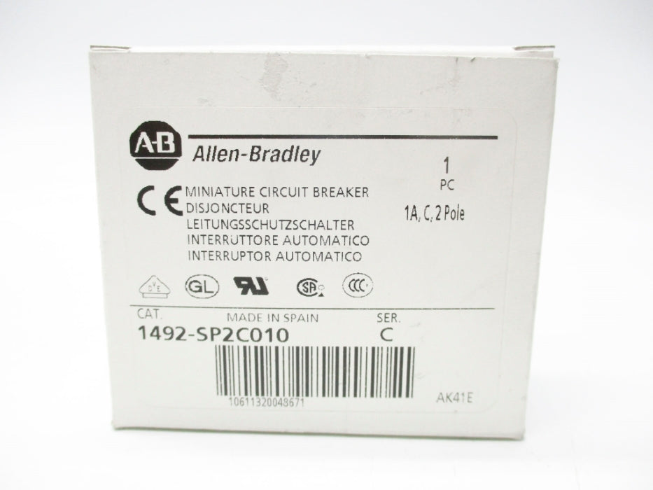 ALLEN BRADLEY 1492-SP2C010 SER. C 415VAC 1A NSMP