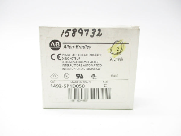 ALLEN BRADLEY 1492-SP1D050 SER. C 48V 5A (PKG OF 2) NSMP