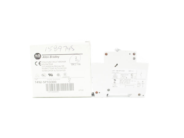 ALLEN BRADLEY 1492-SP1D300 SER. C 48V 30A (PKG OF 2) NSMP