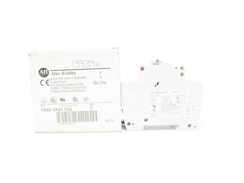 ALLEN BRADLEY 1492-SP2C150 SER. C 15A 415V NSMP