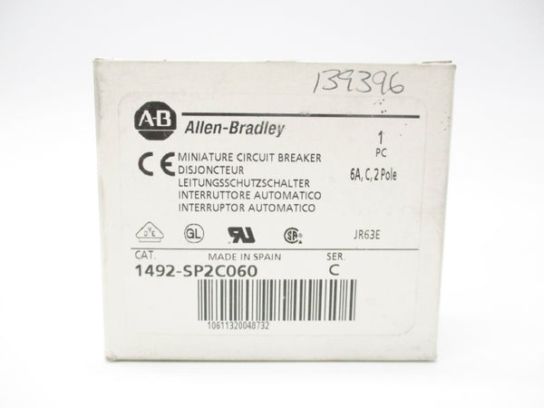 ALLEN BRADLEY 1492-SP2C060 SER. C 6A 415V NSMP