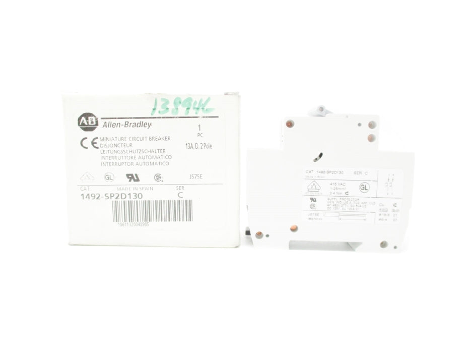 ALLEN BRADLEY 1492-SP2D130 SER. C 13A NSMP