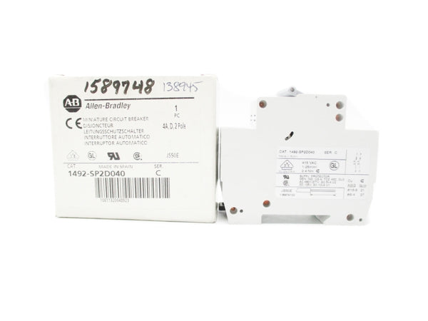 ALLEN BRADLEY 1492-SP2D040 SER. C 4A NSMP